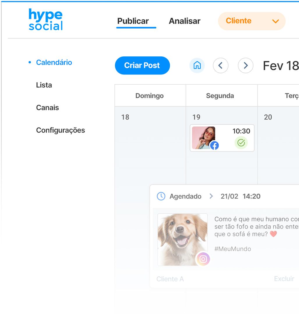 Hype Social - Gerenciamento de redes sociais