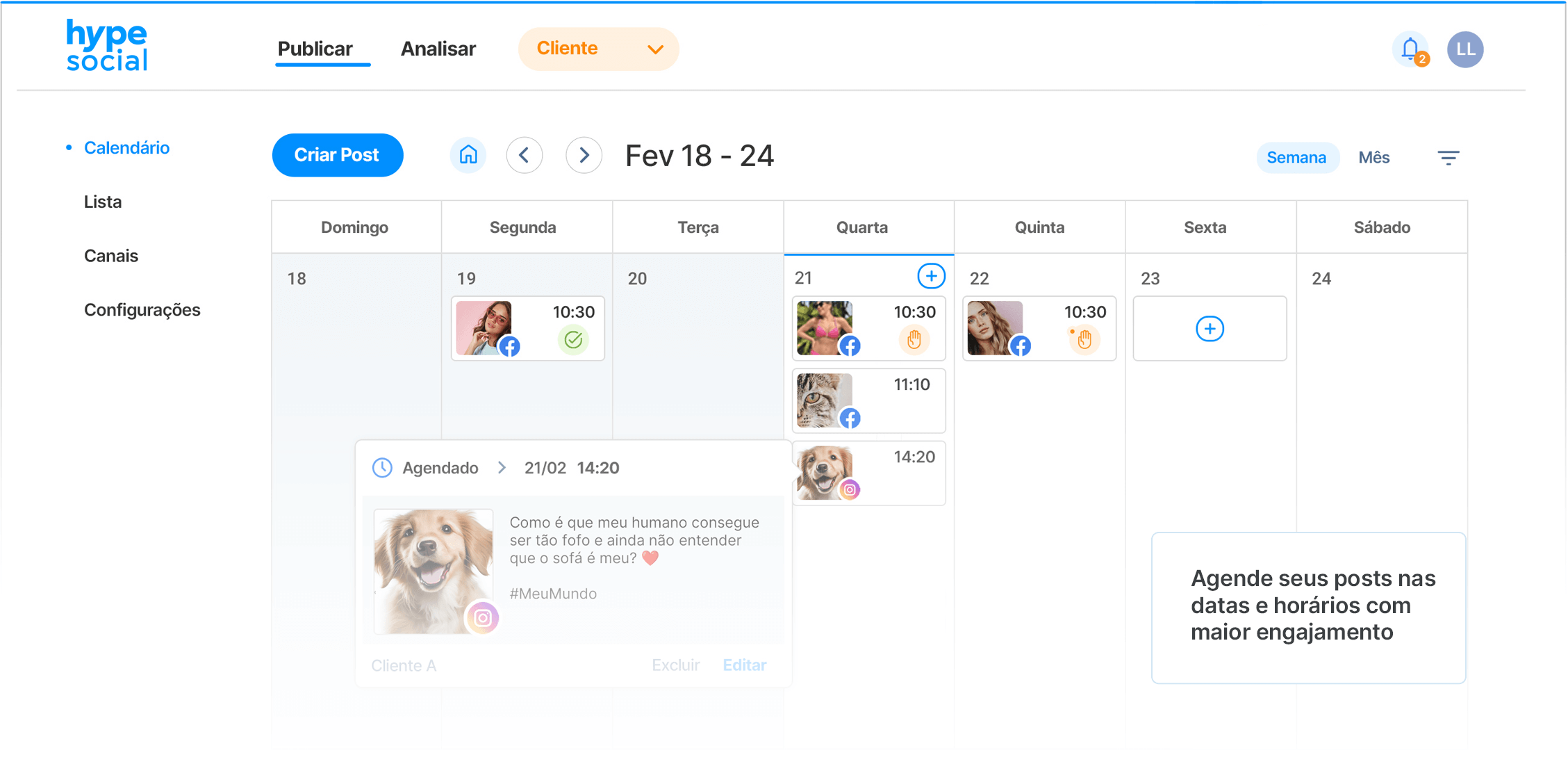 Hype Social - Gerenciamento de redes sociais