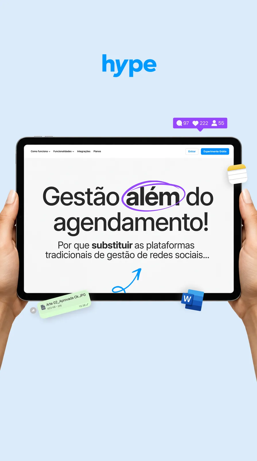 Gestão além do agendamento
