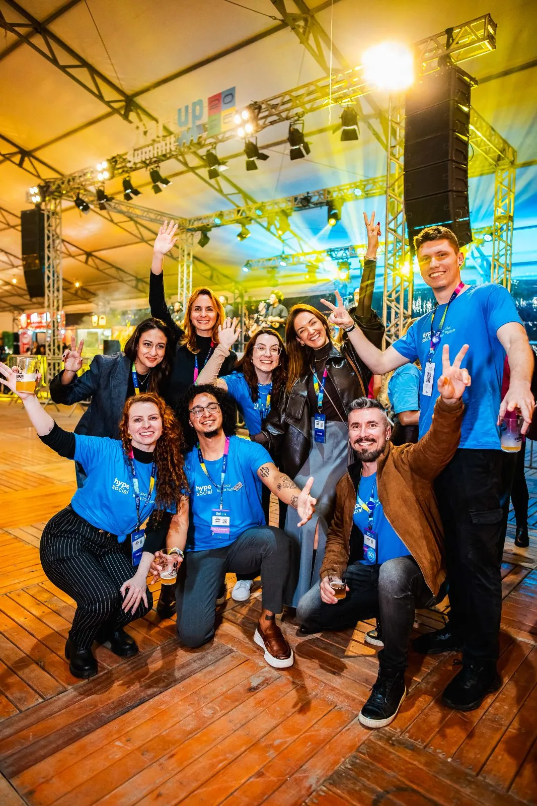 Equipe Hype Social em evento