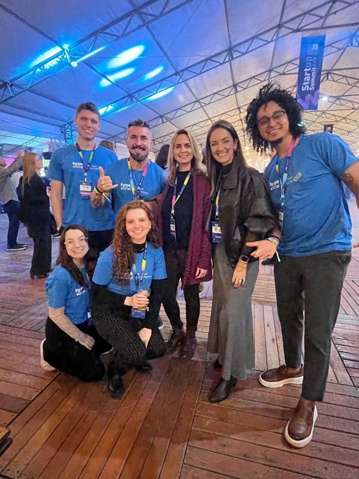 Equipe Hype Social em evento