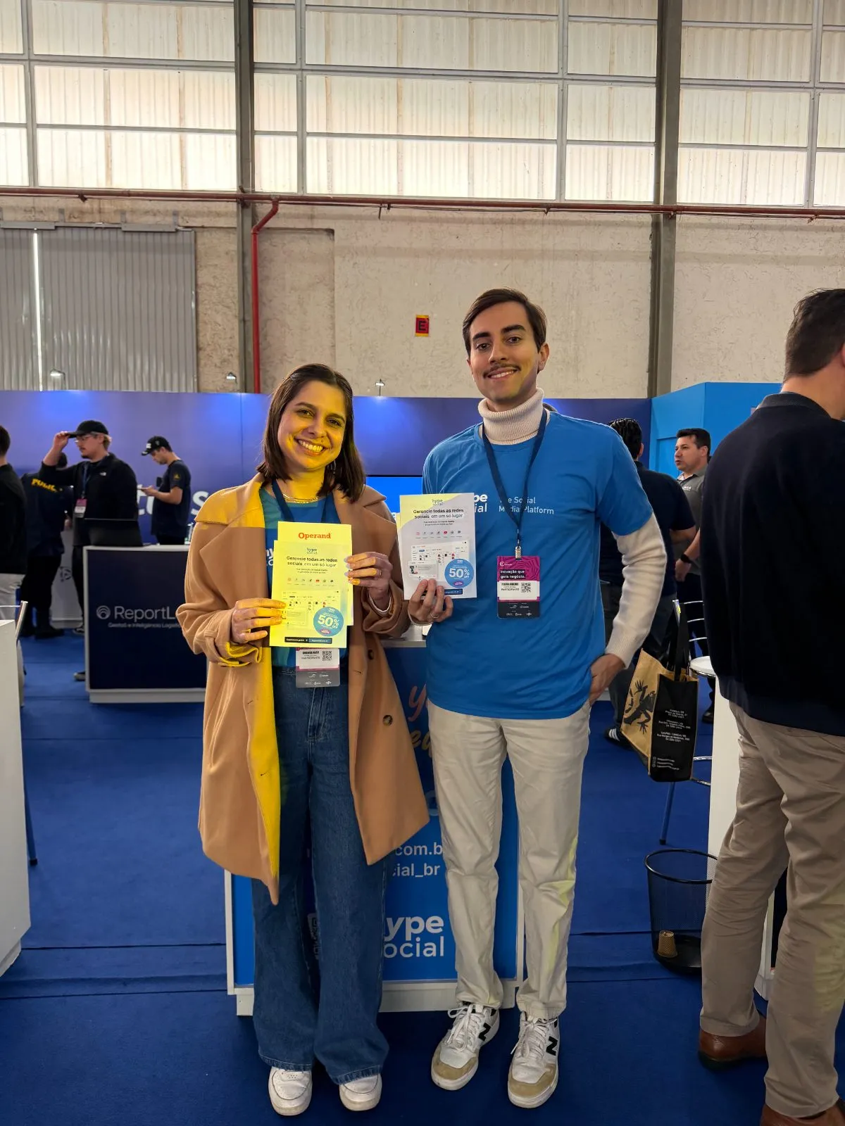 Equipe Hype Social em evento