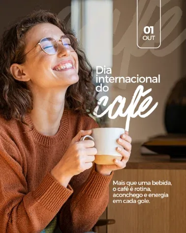 Post agendado de uma cafeteria no Instagram